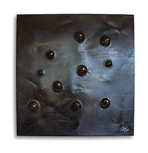 Stahlbild bzw. Bild aus Metall mit dem Namen "45°" aus der Reihe Kugeln von Daniel Springer. Kugeln Silber. Hier im Shop zu kaufen.